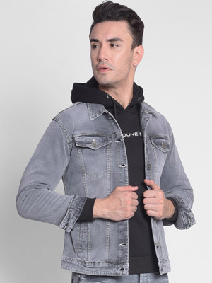CRIMSOUNE CLUB Full Sleeve Washed Men Jacket