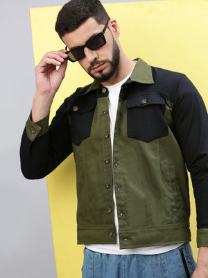 VOXATI Full Sleeve Washed Men Denim Jacket