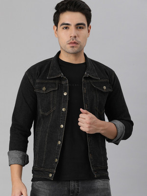 VOXATI Full Sleeve Solid Men Denim Jacket