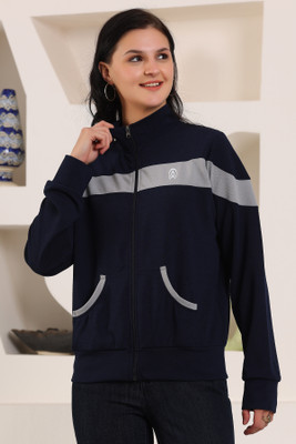 Zicada Full Sleeve Striped Women Jacket