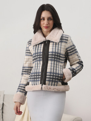 Globus Full Sleeve Checkered Women Jacket