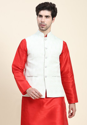 Aany's Culture Sleeveless Solid Men Jacket