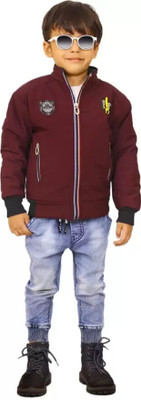 BLACK HUNTER Full Sleeve Printed Boys Jacket