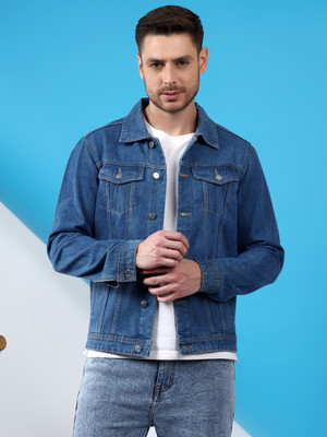 KOTTY Full Sleeve Solid Men Denim Jacket