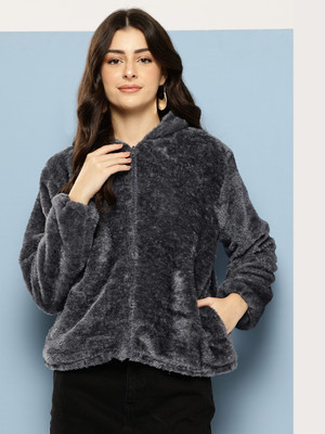 MUHURATAM Full Sleeve Self Design Women Jacket