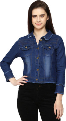 Bicado Full Sleeve Washed Women Denim Jacket