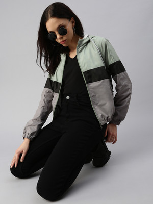 Kaali Peeli Full Sleeve Colorblock Women Jacket