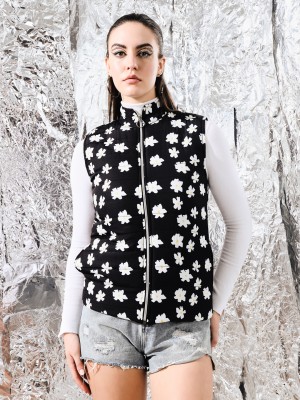 TANDUL Sleeveless Printed Women Jacket