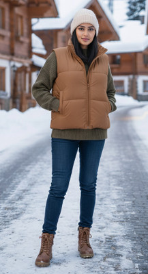 ELIstyles Sleeveless Solid Women Jacket