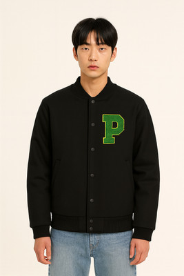 Damler Trennding Full Sleeve Solid, Applique Men Jacket