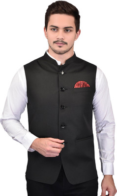 Auraloom Sleeveless Solid Men Jacket