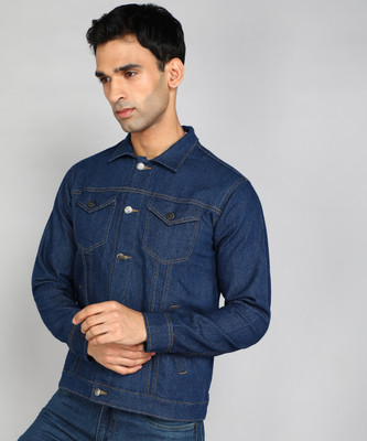 FTX Full Sleeve Solid Men Denim Jacket