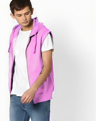 Wear it Sleeveless Solid Men Jacket