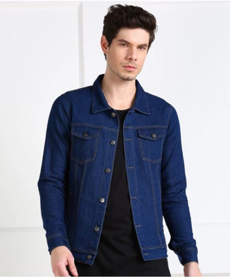BNK 3/4th Sleeve Solid Men Denim Jacket