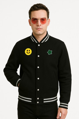 Alvis9 Full Sleeve Striped, Applique Men Jacket