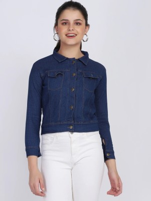 HRIKSHIKA FASHION Full Sleeve Solid Women Denim Jacket