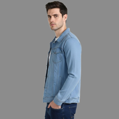 BuyUniqueFashion Full Sleeve Solid Men Denim Jacket