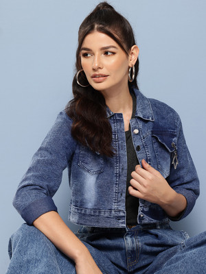 Aarika Full Sleeve Solid Women Denim Jacket