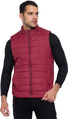 Rocknoor Sleeveless Solid Men Jacket
