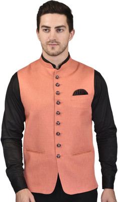 PRINTCULTR Sleeveless Self Design Men Jacket