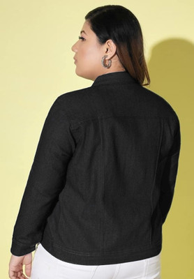 Tripursundari Fashion Full Sleeve Solid Women Denim Jacket