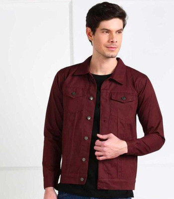 FABESCA Full Sleeve Solid Men Denim Jacket