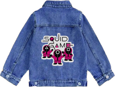 aidacolthing Full Sleeve Solid Boys & Girls Denim Jacket
