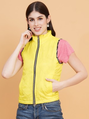 9 impression Sleeveless Solid Women Jacket