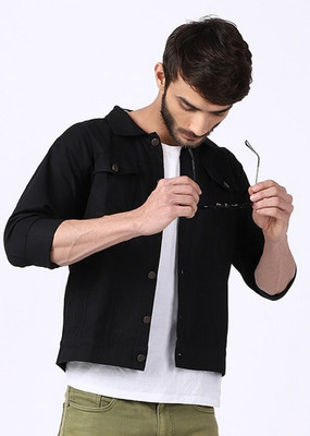 VOXXATI Full Sleeve Self Design Men Denim Jacket