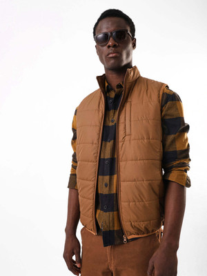 Dennis Lingo Sleeveless Solid Men Jacket