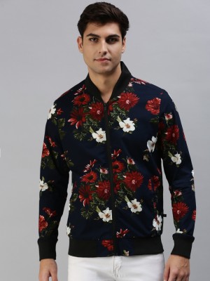 Veirdo Full Sleeve Floral Print Men Jacket