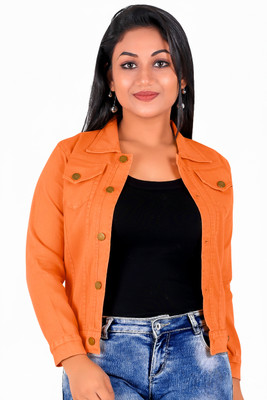 S LEMON DROPS Full Sleeve Washed Women Denim Jacket