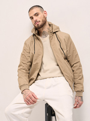 THE BEAR HOUSE Full Sleeve Self Design Men Jacket