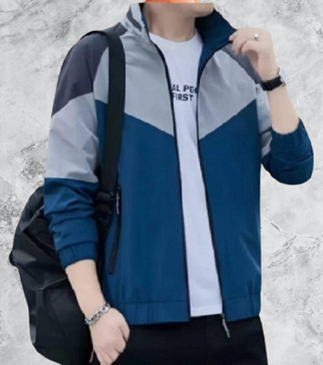 Tockcart Full Sleeve Colorblock Men Jacket