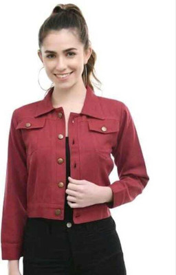 Fannox Full Sleeve Solid Women Denim Jacket
