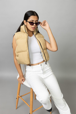 BAYSTREET Sleeveless Solid Women Jacket