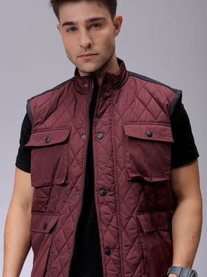 The Indian Garage Co. Sleeveless Colorblock Men Jacket