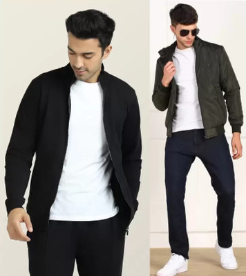 Tritika Full Sleeve Solid Men Jacket