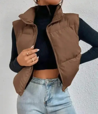 HARI OM FASHION Sleeveless Solid Women Jacket