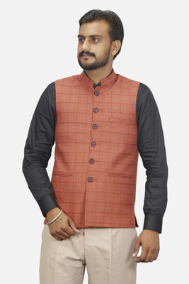 gargian master cut Sleeveless Solid Men Jacket
