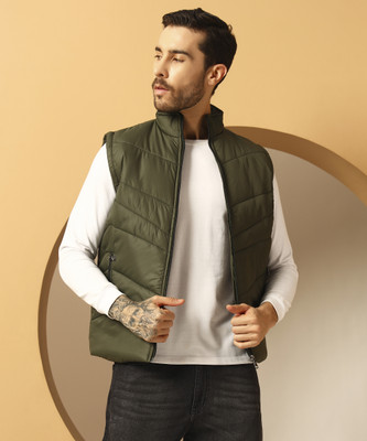 QUIN FLETCHER Sleeveless Self Design Men Jacket