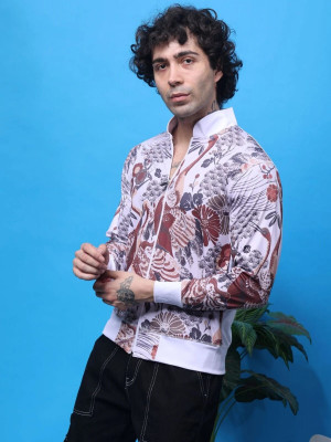 Yellow Tree Full Sleeve Printed Men Jacket