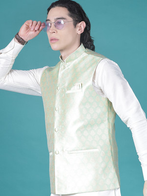 V-MART Sleeveless Self Design, Printed Men Jacket