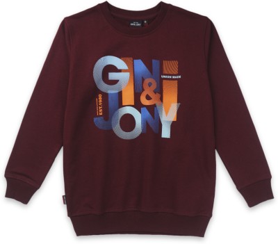 GINI & JONY Full Sleeve Graphic Print Baby Boys Sweatshirt