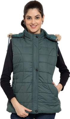 ARDLOR Sleeveless Solid Women Jacket