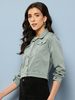 Aarika Full Sleeve Applique Women Denim Jacket