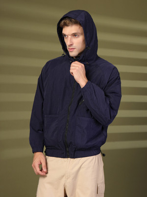 CHKOKKO Full Sleeve Solid Men Jacket