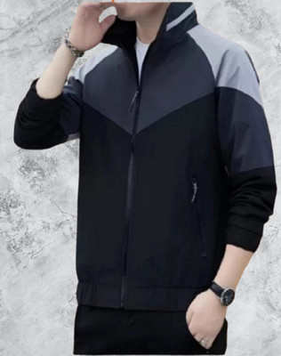 Tockcart Full Sleeve Colorblock Men Jacket