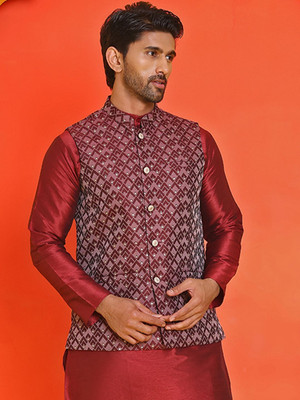 ANOUK Sleeveless Printed Men Jacket