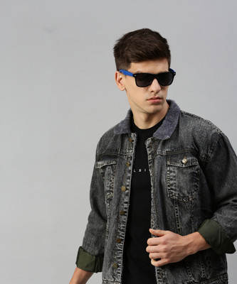 VOXXATI Full Sleeve Solid Men Denim Jacket